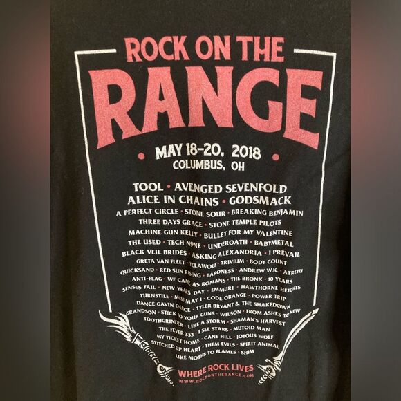 Rock On The Range 2018 T-Shirt, Size Medium - Picture 5 of 5